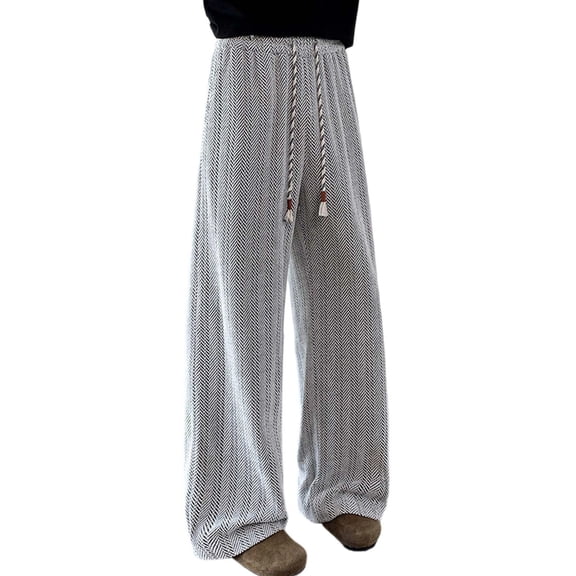 Men's Pants Men's Clothing Casual Trousers With Crotch Relaxed Fit Soft Twill Fabric Straight Leg Comfortable Pants for Everyday Wear