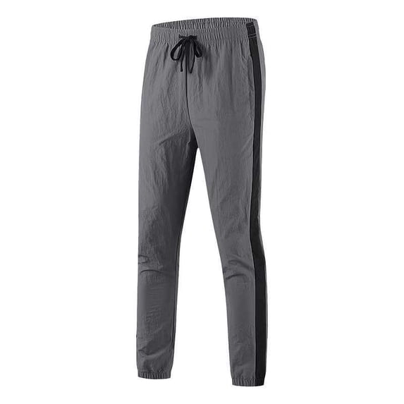 Men's Pants Men's Cotton Long Jogger Slim Fit Elastic Sports Sweatpants Outdoor Lightweight Comfy Waist Pants with Zip Pocket
