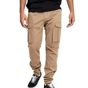 Men's Pants Men's Outdoor Sports Pants Camouflage Solid Color Loose Multi Pocke Pants Hiking Travel Pants Cargo Pants Loose Sweatpants with Pockets