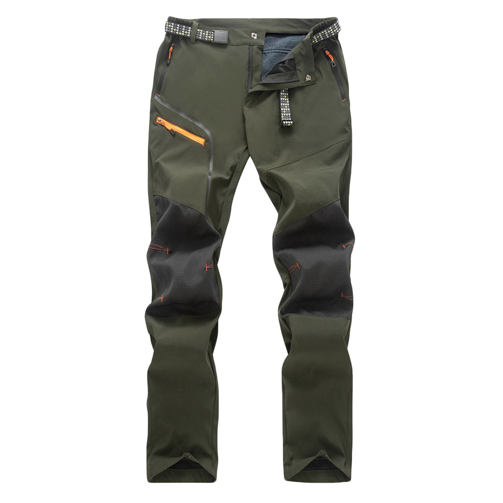 Men's Pants, Mens Fleece Lined Hiking Pants Waterproof Outdoor Snow Ski ...