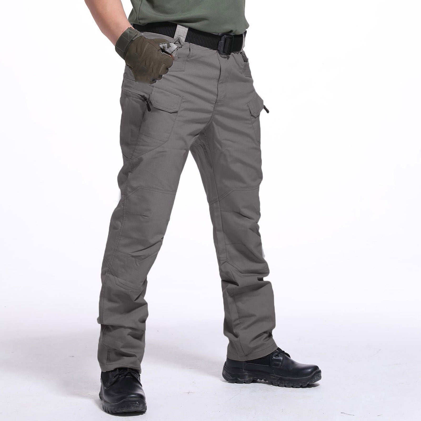 Men's Pants Multiple Pockets Cargo Trousers Work Wear Combat Cargo ...
