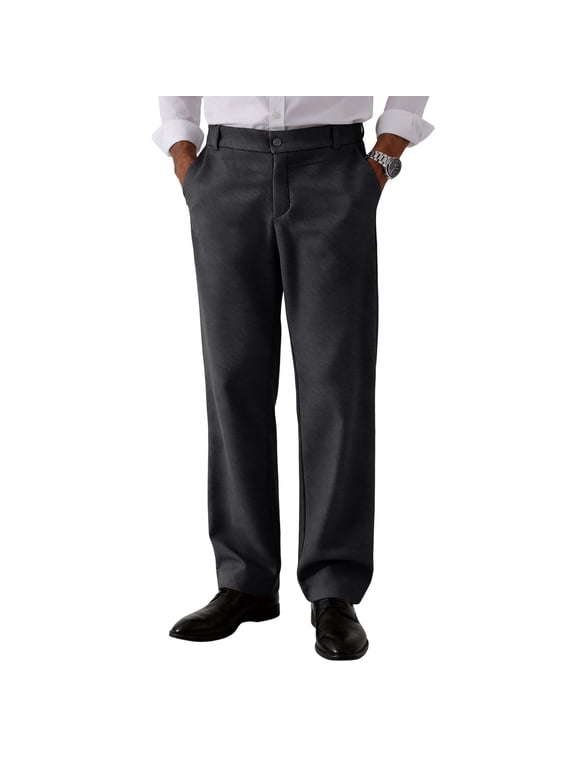 Men's Pants New Loose Straight Leg Elastic Formal Pants Business Head Western Style All Seasons Casual & Formal Wear