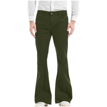 Men's Pants Ofreoo Men Casual Pockets Zipper Button Vintage Pants-bottoms Trousers Sweat Pants for Mens