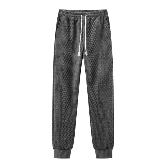 Men's Pants Sweatpants for Men Loose Fit Jacquard Sports Casual Pants for Everyday Wear