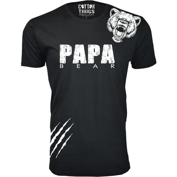 Men's Papa Bear Scratch Dad T-Shirts