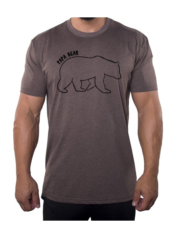 Men's Papa Bear shirt, Cool Shirts for Dad, Men's T-shirts, Best Dad T-shirts - Espresso MH200DAD S2 3XL