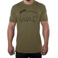 thumbnail image 1 of Men's Papa Bear shirt, Cool Shirts for Dad, Men's T-shirts, Best Dad T-shirts - Olive Drab MH200DAD S2 M, 1 of 2