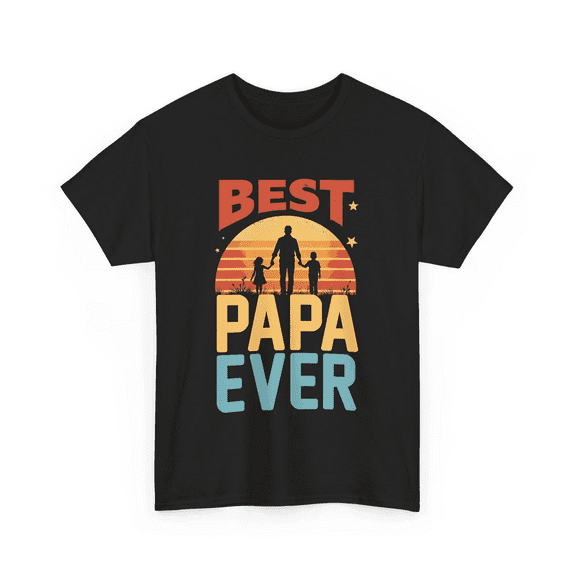 Men’s Papa Graphic T-Shirt – Funny Casual Short Sleeve Tee
