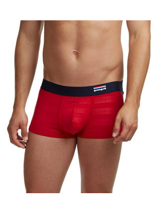 Papi Brazilian Cut Plaid and Solid Underwear Trunks (2 Pack) (Men)