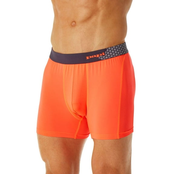 Men's Papi 626709 Sport Mesh Mid Trunk (Fiery Coral S)