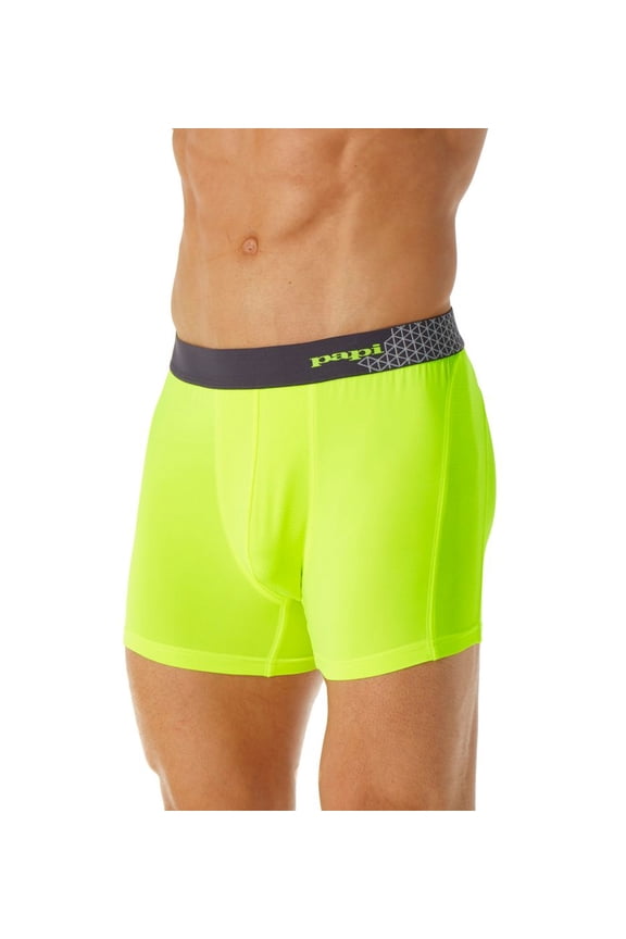 Men's Papi 626709 Sport Mesh Mid Trunk (Safety Yellow S)