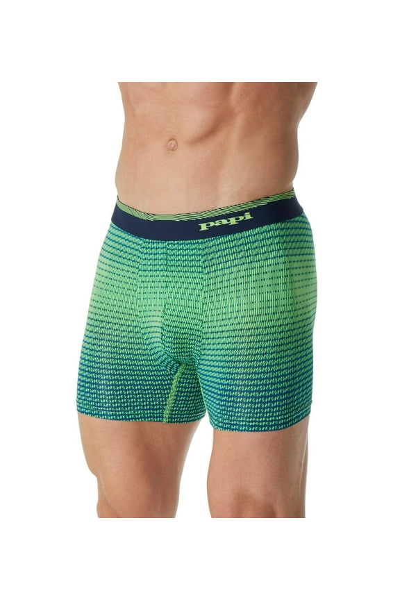 Men's Papi 626711 Ocean Breeze Mid Trunk (Green Gecko S)
