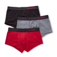 thumbnail image 1 of Men's Papi 980541 Cotton Stretch Brazilian Contour Pouch Trunk - 3PK (Persian/Grey/Black L), 1 of 1