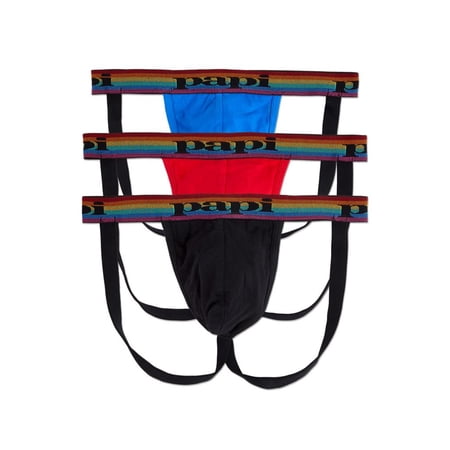 Men's Papi UMPA036 Men's Jock Straps - 3 Pack (Lychee XL)