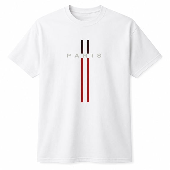 Men's Paris Graphic T-Shirt, Unisex Classic Fit Cotton Tee