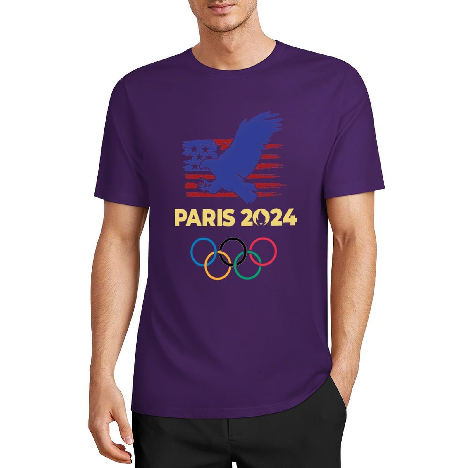 Men's Paris Olympics 2024 T Shirts, Summer Sport Games Gift, 2024 Paris