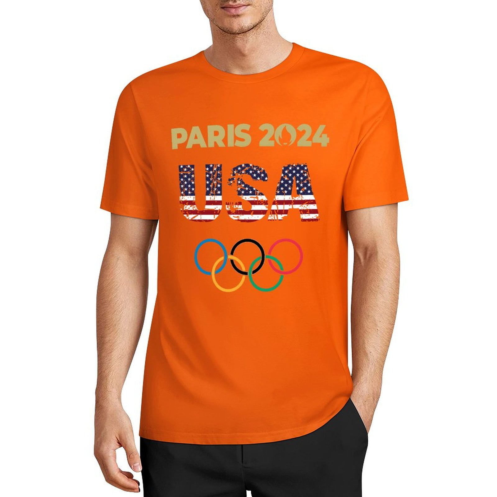 Men's Paris Olympics 2024 T Shirts, Summer Sport Games Gift, 2024 Paris