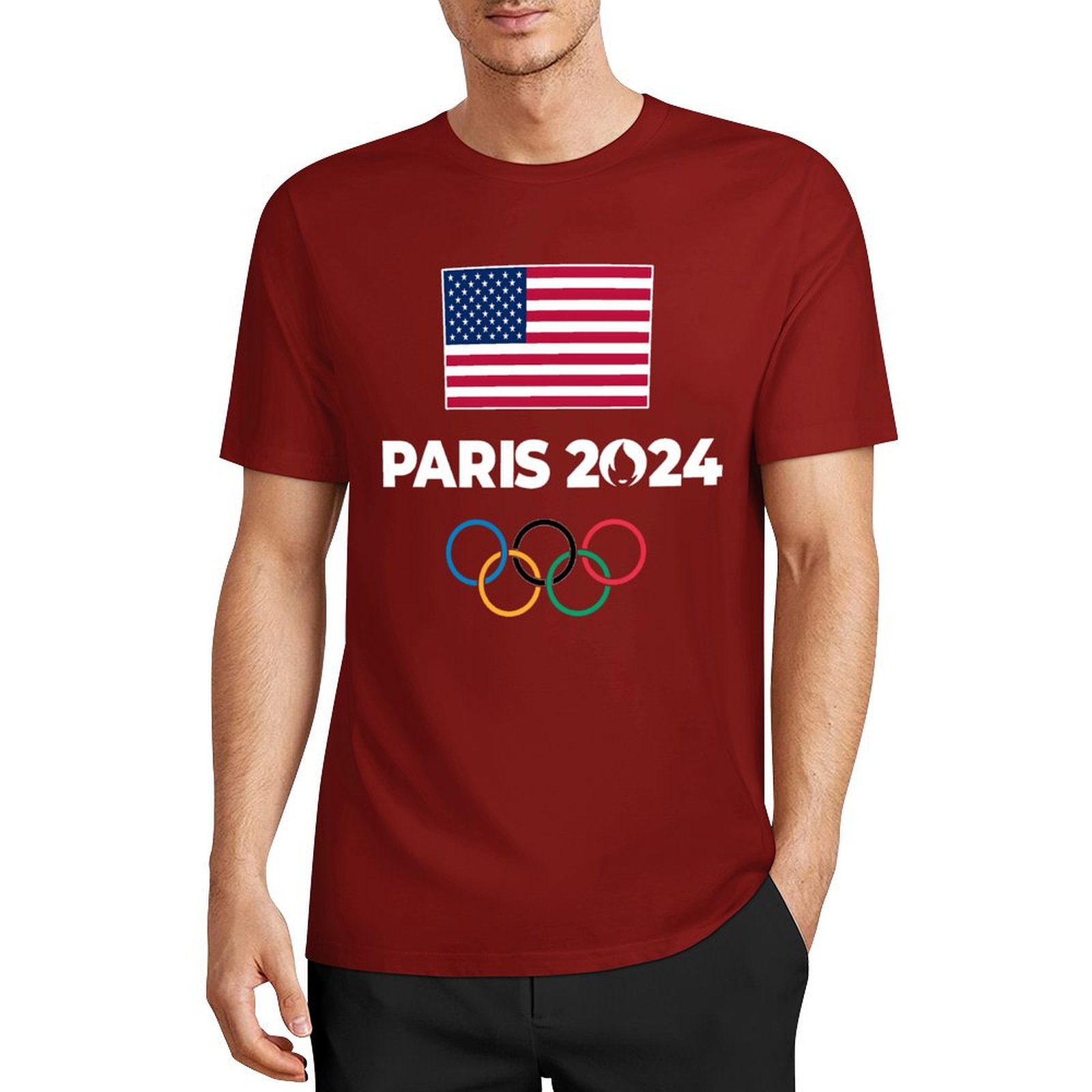 Men's Paris Olympics 2024 T Shirts, Summer Sport Games Gift, Team USA