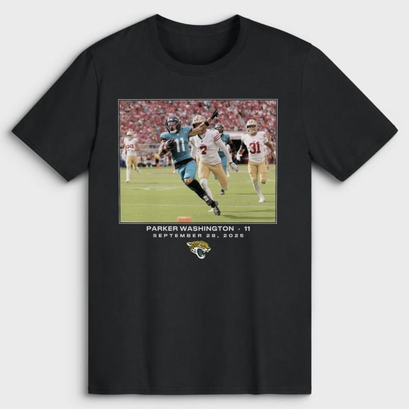Men's Parker Washington Black Jacksonville Jaguars NFL Flash Features Week 4 T-Shirt