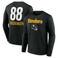 thumbnail image 1 of Men's Pat Freiermuth Black Pittsburgh Steelers Team Wordmark Player Name & Number Long Sleeve T-Shirt, 1 of 3