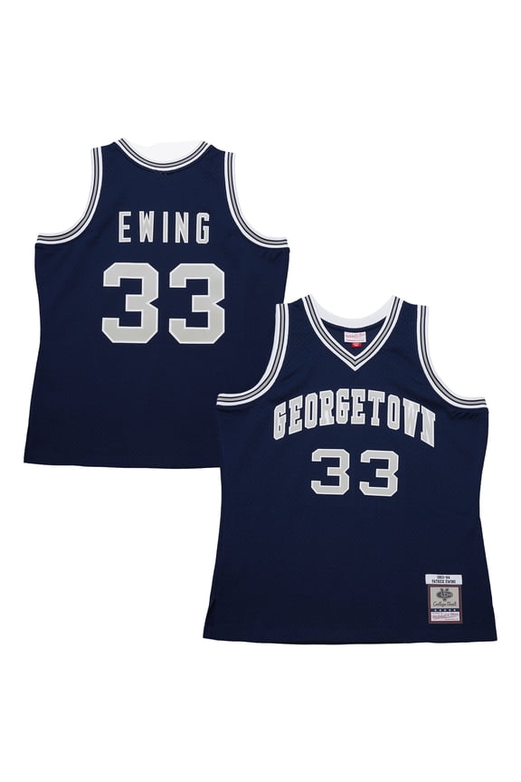 Men's Patrick Ewing Navy Georgetown Hoyas 1983/84 Jersey