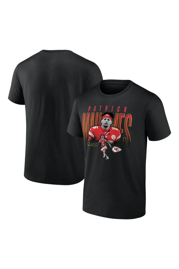 Men's Patrick Mahomes Black Kansas City Chiefs Humble Shadow Player T-Shirt