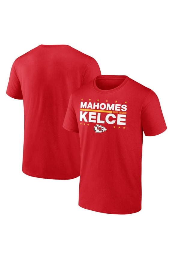 Men's Patrick Mahomes & Travis Kelce Red Kansas City Chiefs Election Players T-Shirt