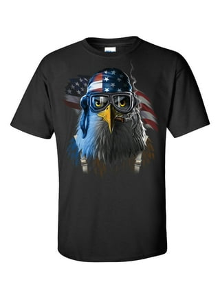 Silver Lake T-shirts Fourth of July Funny Shirt Freedom American USA Patriotic Eagle Tee Shirt 4th Party Shirt (Large Gray), Boy's