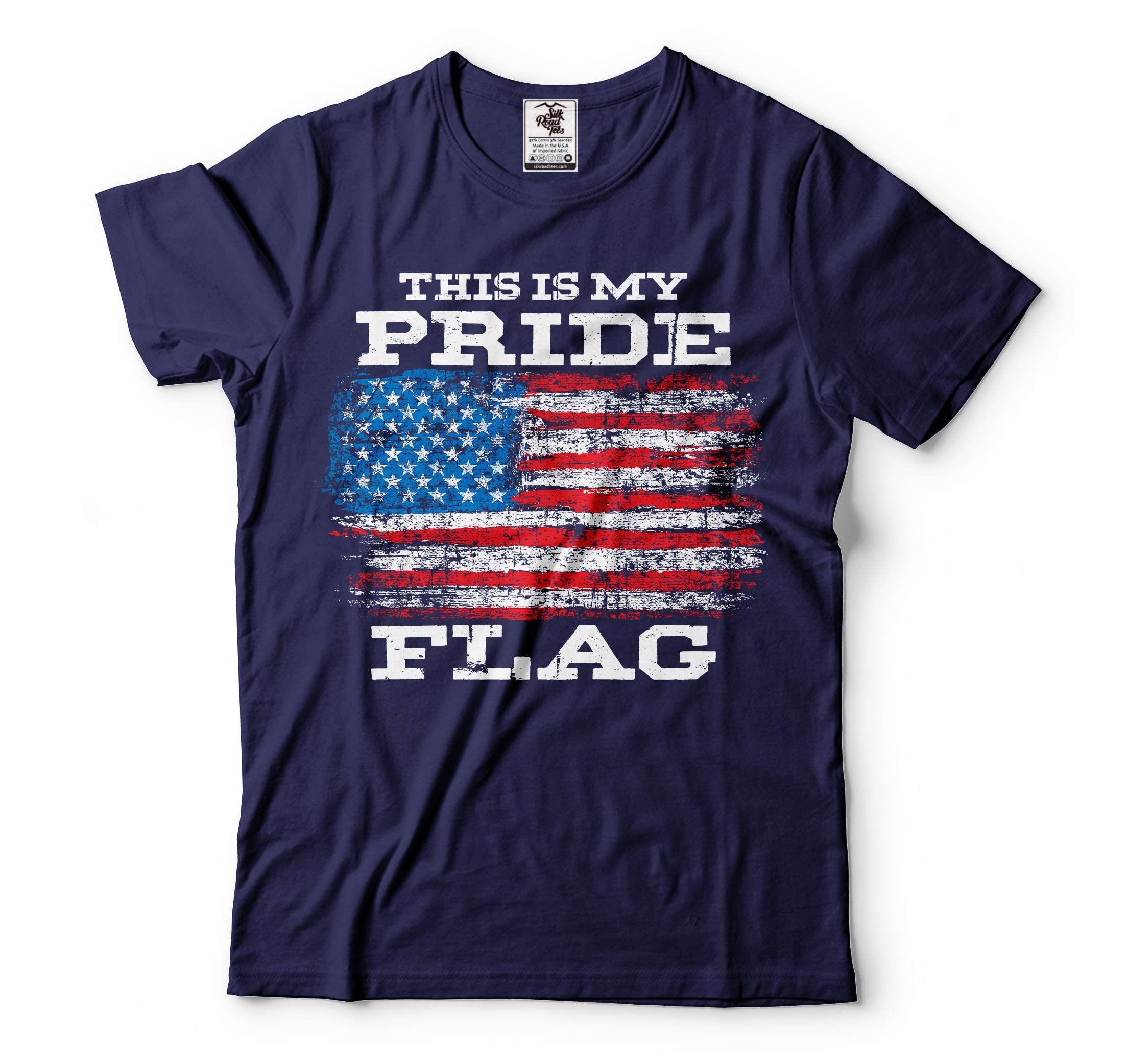 Men's Patriotic Shirt This Is My Pride Flag Shirt US Flag Tee Shirt ...