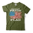 thumbnail image 1 of Men's Patriotic Shirt This Is My Pride Flag Shirt US Flag Tee Shirt American Gifts (Medium Military Green), 1 of 6