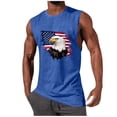 thumbnail image 1 of Men's Patriotic Tank Tops 4th of July USA Flag Print Sleeveless Crew Neck Tee Shirt for Independence Day Celebrations Usa Graphic Crew Neck Top, 1 of 5
