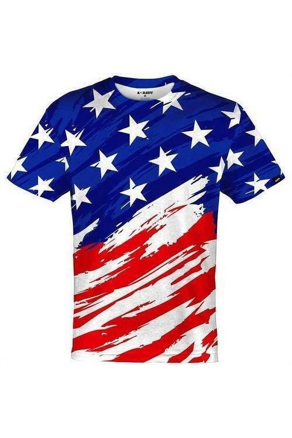 Men's Patriotic U.S.A. Quick-dry Jersey T-Shirt