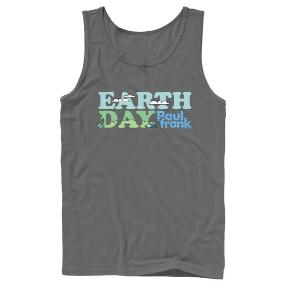 Men's Paul Frank Earth Day Tank Top Charcoal X Large
