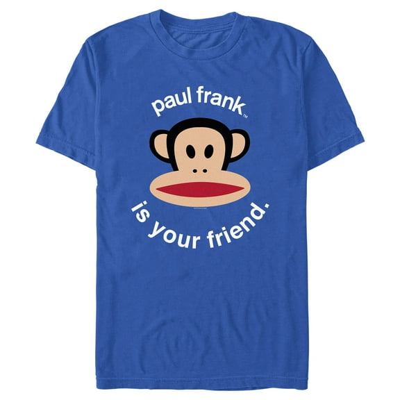 Men's Paul Frank Is Your Friend Julius  Graphic Tee Royal Blue Small