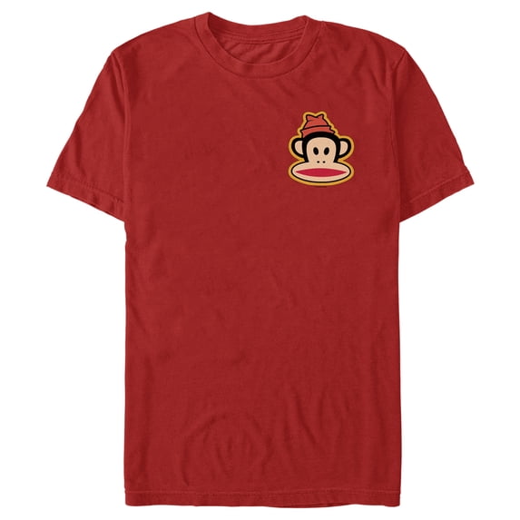 Men's Paul Frank Julius Beanie Left Chest Graphic Tee Red X Large