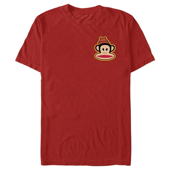 Men's Paul Frank Julius Beanie Left Chest  Graphic Tee Red X Large