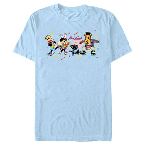 Men's Paul Frank Julius and Friends  Graphic Tee Light Blue 2X Large