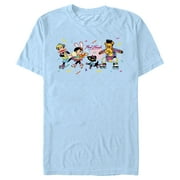 Mens Paul Frank Julius and Friends Graphic Tee Light Blue 2X Large
