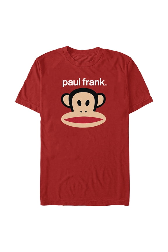 Men's Paul Frank Logo Julius Graphic Tee Red Large