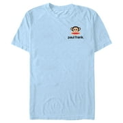 Men's Paul Frank Logo Julius Left Chest Graphic Tee Light Blue Medium
