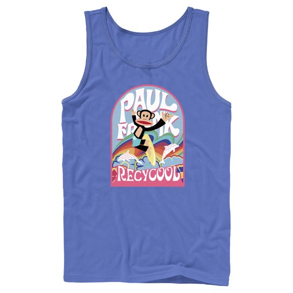 Men's Paul Frank Recycool Julius the Monkey Tank Top Royal Blue Small