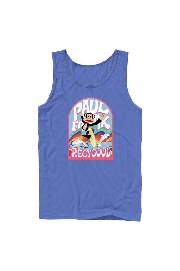 Men's Paul Frank Recycool Julius the Monkey Tank Top Royal Blue Small