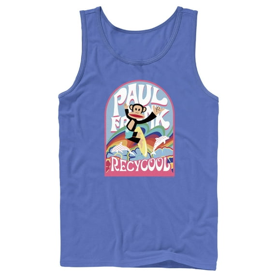 Men's Paul Frank Recycool Julius the Monkey Tank Top Royal Blue Small