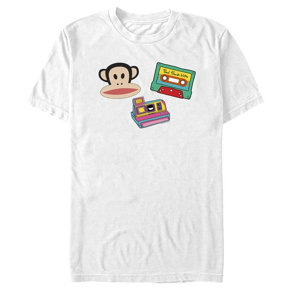 Men's Paul Frank Retro Icons  Graphic Tee White Large