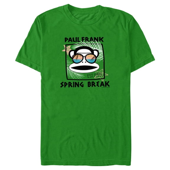 Men's Paul Frank Spring Break Julius the Monkey Graphic Tee Kelly Green X Large
