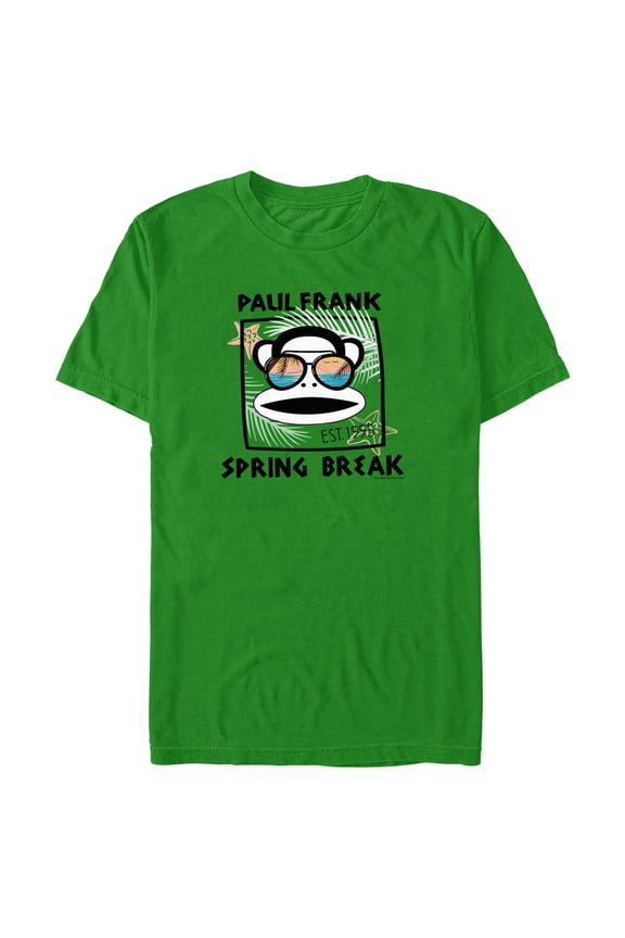 Men's Paul Frank Spring Break Julius the Monkey Graphic Tee Kelly Green X Large