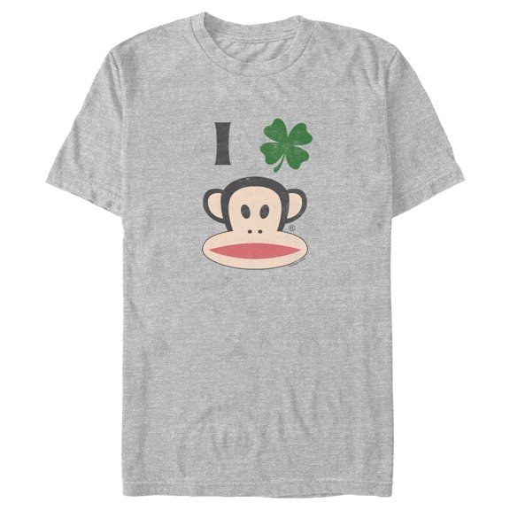 Men's Paul Frank St. Patrick's Day Four-Leaf Clover Julius Graphic Tee Athletic Heather Medium