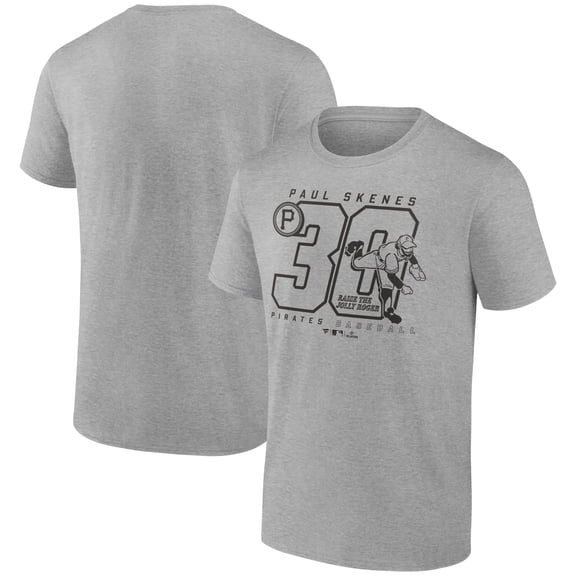 Men's Paul Skenes Heather Gray Pittsburgh Pirates Player Graphic T-Shirt