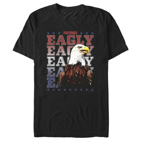 Men's Peacemaker Eagly Pet Graphic Tee Black Medium