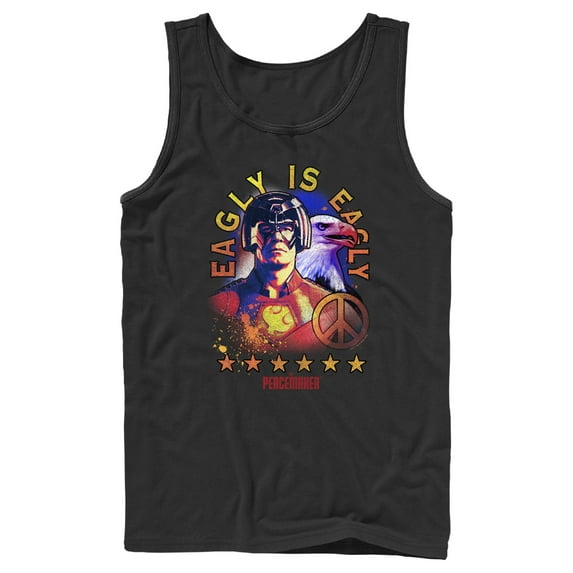 Men's Peacemaker Eagly is Bestie Tank Top Black Small